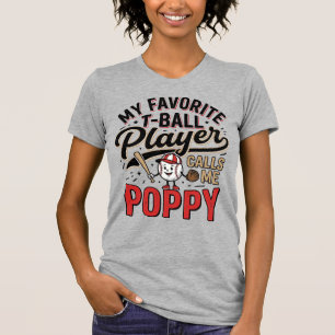 T-Ball Mohn Vintage Gravur Shirt Design_1