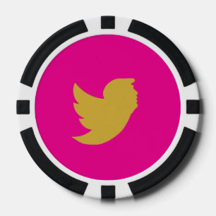 T BIRD DESIGN POKER CHIPS