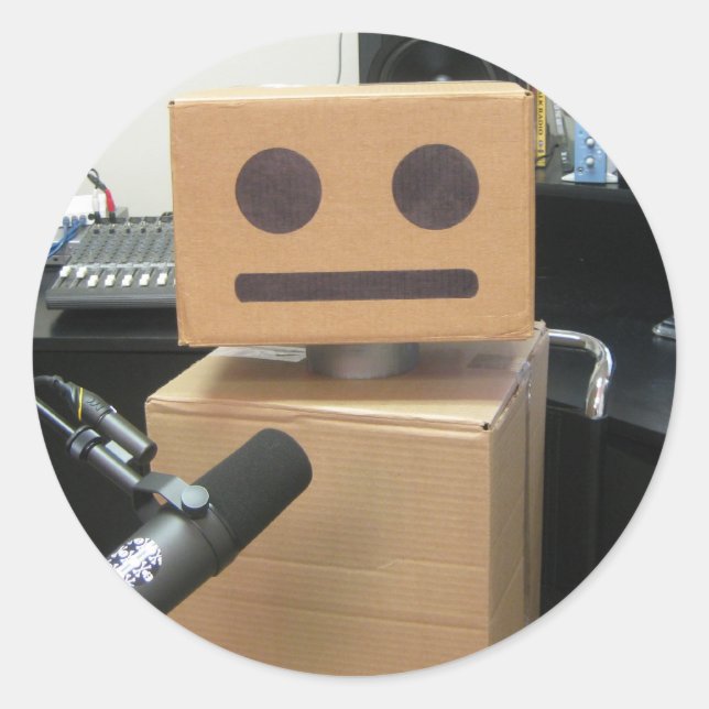 T-Bone-Aufkleber Runder Aufkleber (Vorderseite)