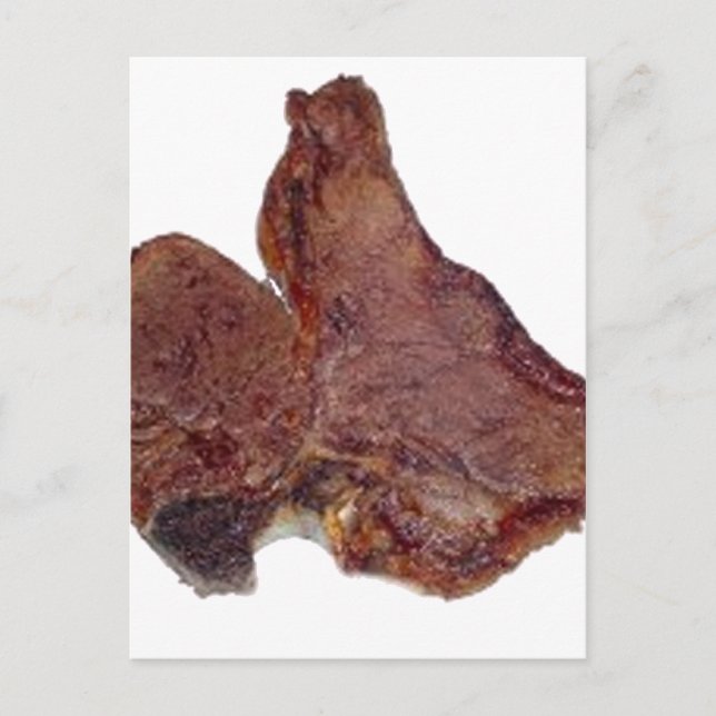 T-Bone-Steak Postkarte (Vorderseite)