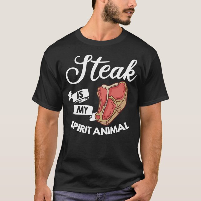 T-Bone-Steak-Spendenhaus T-Shirt (Vorderseite)