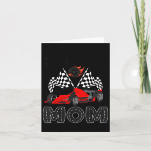 T Crew Mama Rennwagen Geburtstagsjunge Familie pas Karte