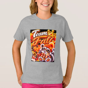 T-Cute Team Herbst Waschbär Herbst-Saison T-Shirt