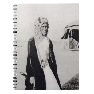 T.E. Lawrence im arabischen Kleid (b/w Foto) Notizblock