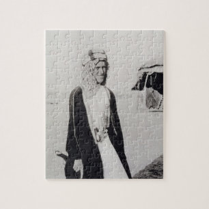 T.E. Lawrence im arabischen Kleid (b/w Foto) Puzzle