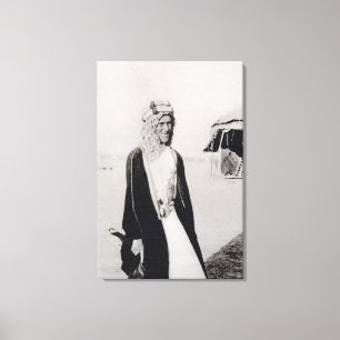 T. E. Lawrence in Arab Dress (b/w-Foto) Leinwanddruck