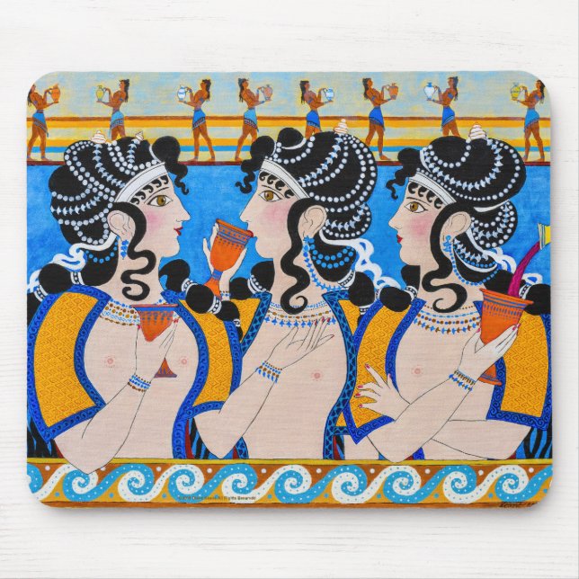 "T.G.I.B.C." Minoan Fresko Mousepad (Vorne)