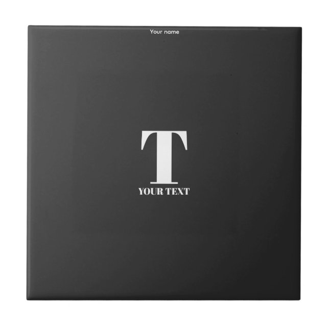 T-Ihr Name individuell Fliese (Vorderseite)