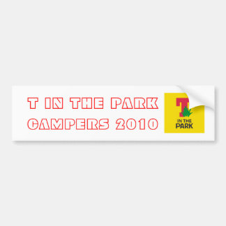 T in den Park-Camper-Autoaufklebern Autoaufkleber
