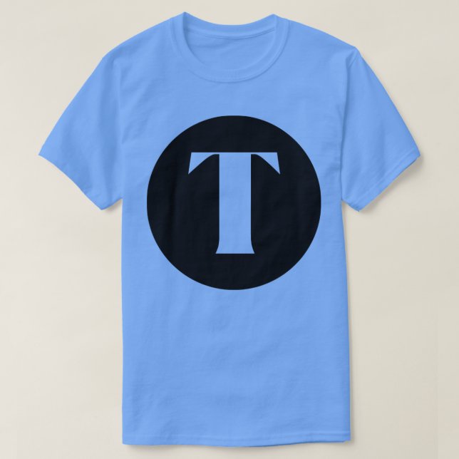 T Initialmonogramm des Buchstaben1 T-Shirt (Design vorne)