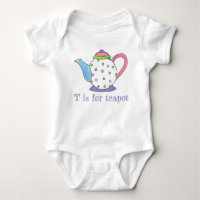T is for Teapot Polka Dot Tea Pot Party Time
