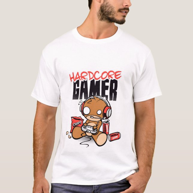t-ishrt Mann Gamerhardcore T-Shirt (Vorderseite)