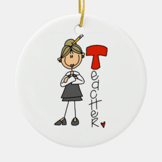 T ist für Lehrer Keramikornament