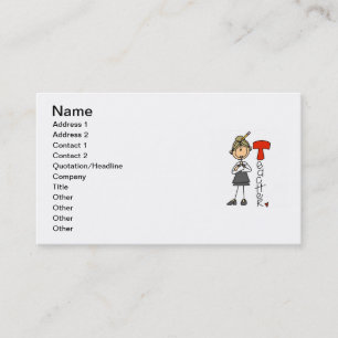 T ist für Lehrer Visitenkarte