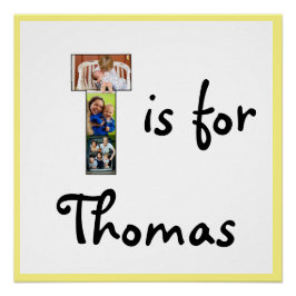 T ist für Name Poster