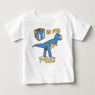 T ist für T-Rex Baby-T - Shirt
