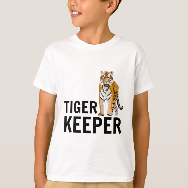T ist für Tiger Keeper T-Shirt (Vorderseite)