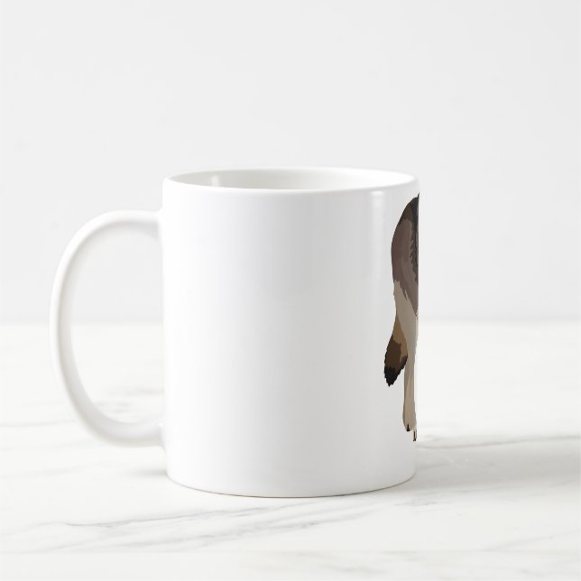 T ist für Timber Wolf Kaffeetasse (Links)