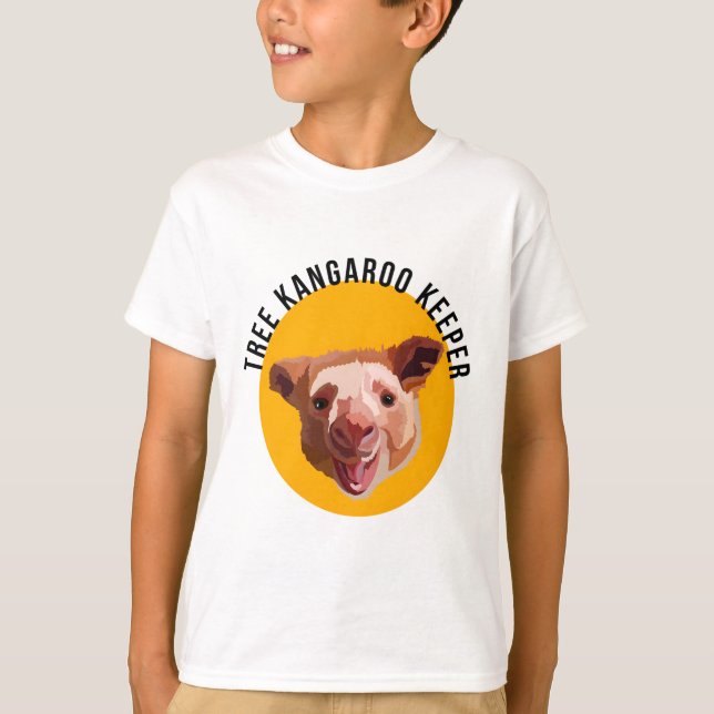 T ist für Tree Kangaroo Keeper T-Shirt (Vorderseite)