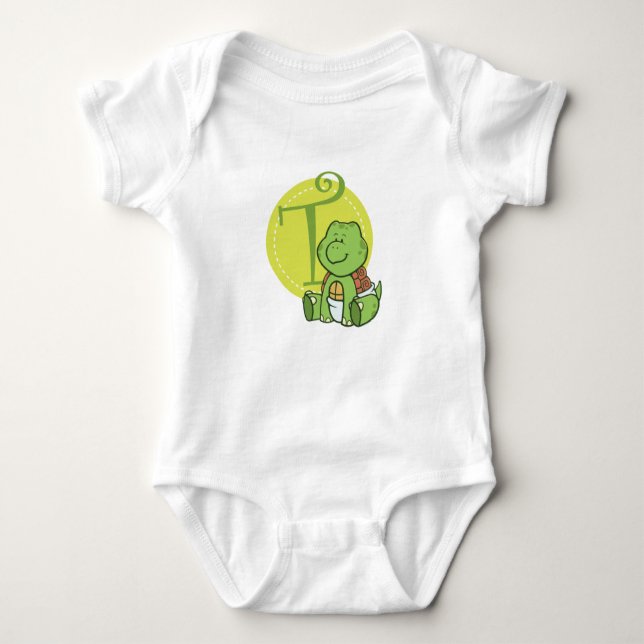 T ist für Turtle Baby Strampler (Vorderseite)