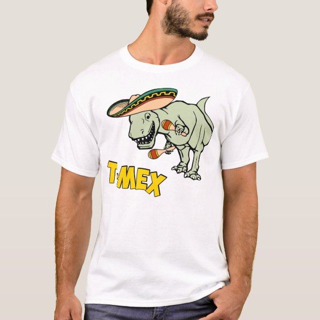 T-Mex T-Rex mexikanischer T-Shirt (Vorderseite)