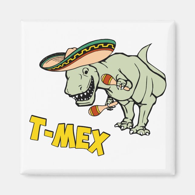 T-Mex T-Rex mexikanischer Tyrannosaurus Dinosaurie Magnet (Vorne)