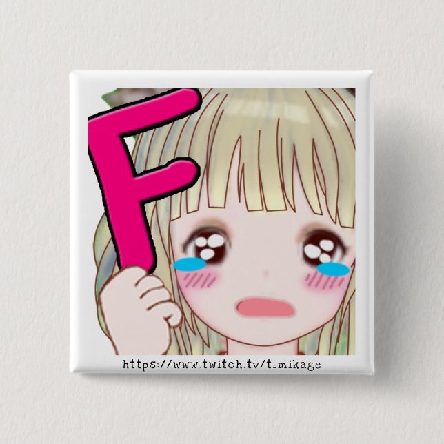 t_mikage tin badgeSQ[F]/ミカゲ缶バッチSQ[F] 缶バッジ Button (Vorderseite)