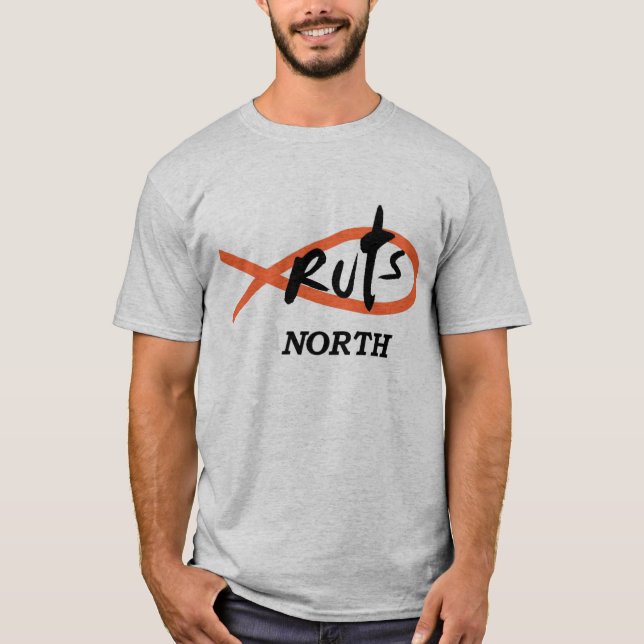 T MIT ORANGE LOGO T-Shirt (Vorderseite)