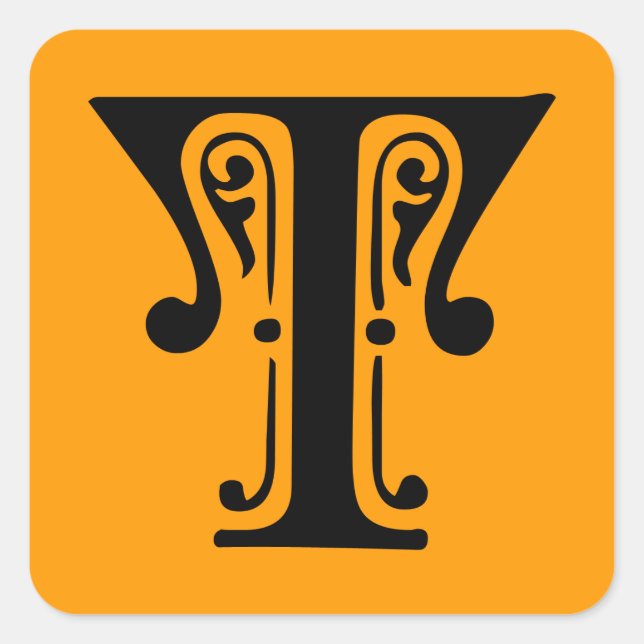 T QUADRATISCHER AUFKLEBER (Vorderseite)