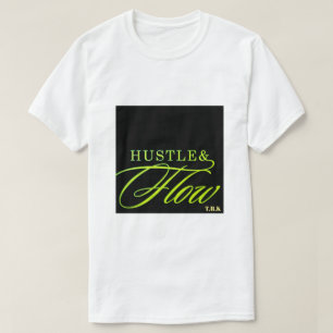 T.R.K. HUSTLE & FLOW NEON FUSSBAR SCRIPT TSHIRT