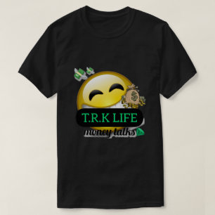 T.R.K SMILEY FACE GELD SPRICHT TSHIRT