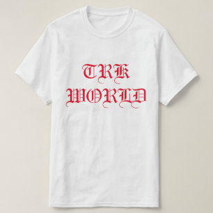 T.R.K WORLD TEXT DESIGN T-SHIRT