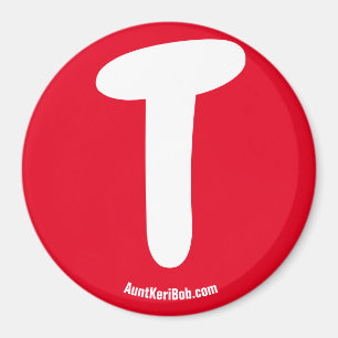 T Red Kühlschrank Magnet