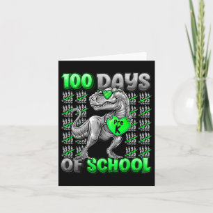T-rex 100 Tage der Schule vor-k 100 Tage klüger Bo Karte