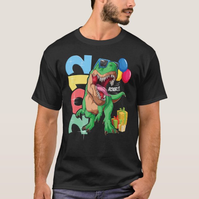 T Rex 10th Birthday Boy Girl 10 Years 2012 Dinosau T-Shirt (Vorderseite)