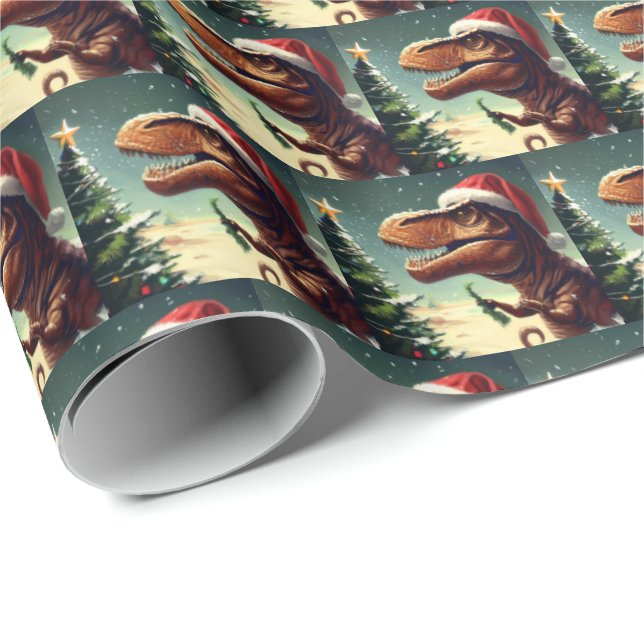 T-Rex 4 Geschenkpapier (Rolleneckpunkt)