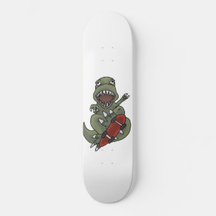 T-Rex auf einem Skateboard