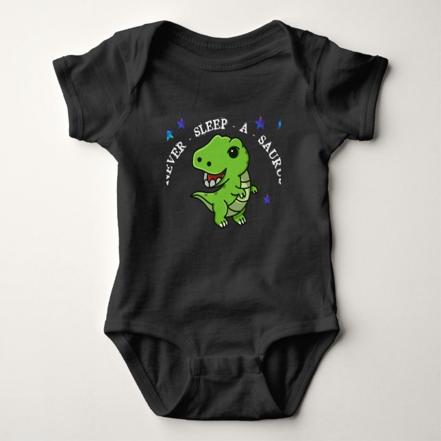 T-Rex Baby Bodysuit Strampler (Vorderseite)