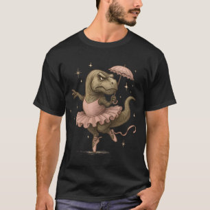 T-Rex Ballerina Shirt - Funny Dinosaur in Tutu