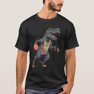 T Rex Basketball Coach Dino Trex Sport T-Shirt