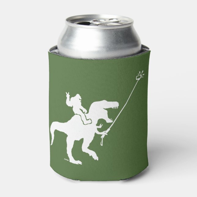 T-rex & bigfoot selfie dosenkühler (Kanne Vorderseite)