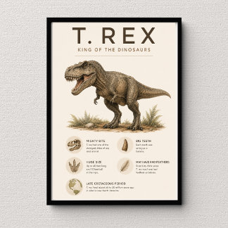 T. Rex Bildungswissenschaftliches Klassenzimmer-De Poster