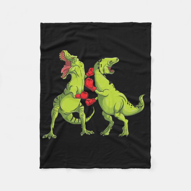 T-Rex-Boxen  Fleecedecke (Vorderseite)