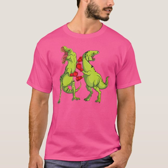T-Rex Boxing Dinosaur Shirt (Vorderseite)