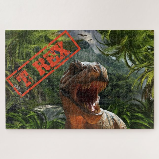 T Rex Boys Dinosaur Jurassic Puzzle (Horizontal)