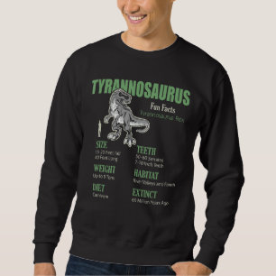 T Rex Boys Fun Fact Dinosaur Tyrannosaurus Rex Sweatshirt