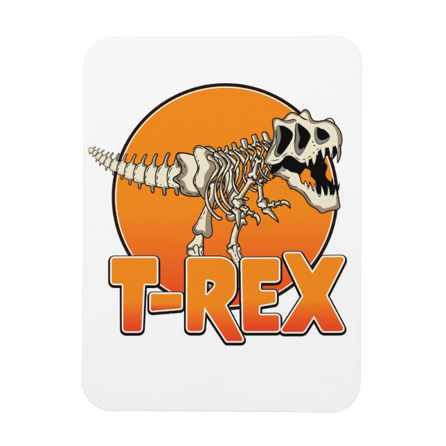 T-REX-Cartoon-Logo Magnet (Vertikal)