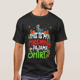T Rex Christmas Pajama Shirt - T Rex Lover
