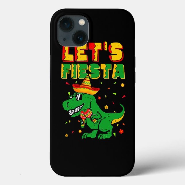 T Rex Cinco De Mayo T-Shirt Tyrannosaurus Dinosaur Case-Mate iPhone Hülle (Rückseite)
