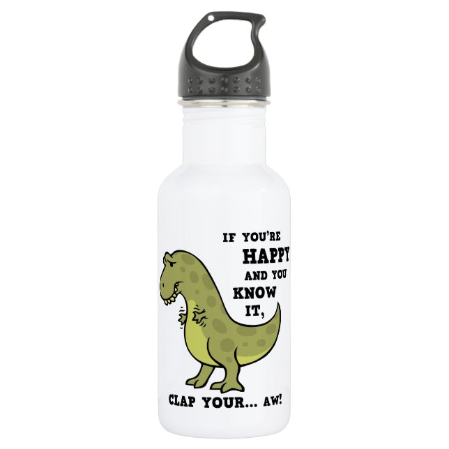 T-Rex Clap II Edelstahlflasche (Vorderseite)
